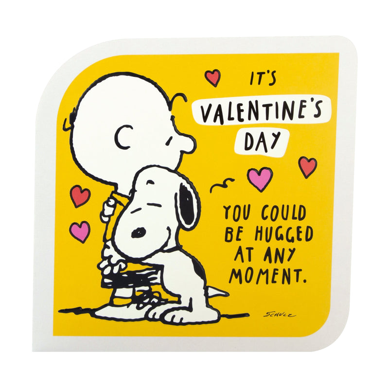 Valentine's Card for One I Love - Cute PEANUTS™ Hug Design