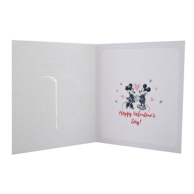 Valentine's Day Card - Cute Disney Mickey and Minnie Mouse Design