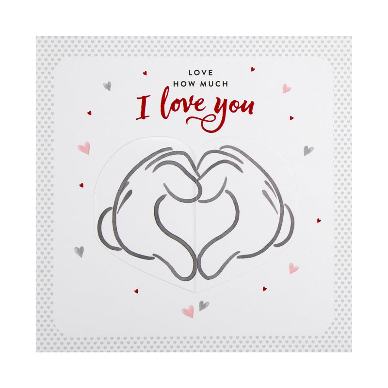 Valentine's Day Card - Cute Disney Mickey and Minnie Mouse Design