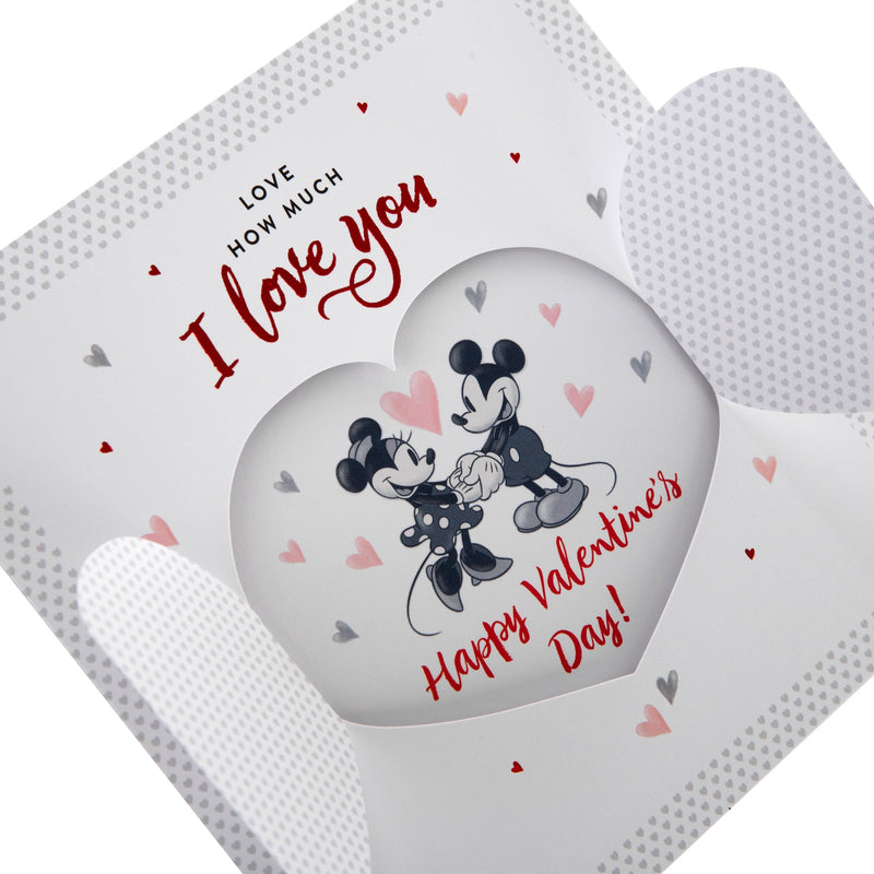 Valentine's Day Card - Cute Disney Mickey and Minnie Mouse Design