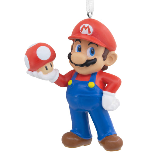 Collectable Super Mario - Mario with Super Mushroom Ornament