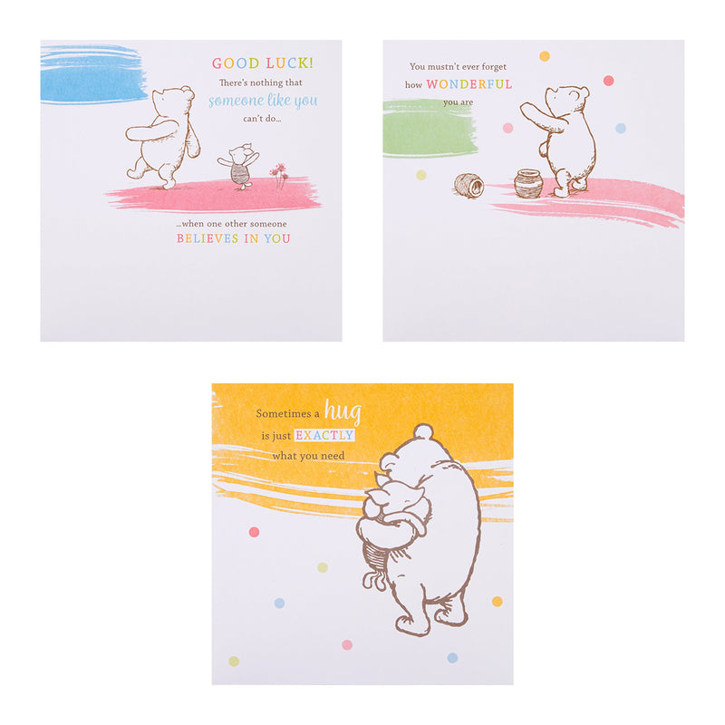 Assorted Cards - Multipack of 10 in 5 Disney's Winnie The Pooh Designs