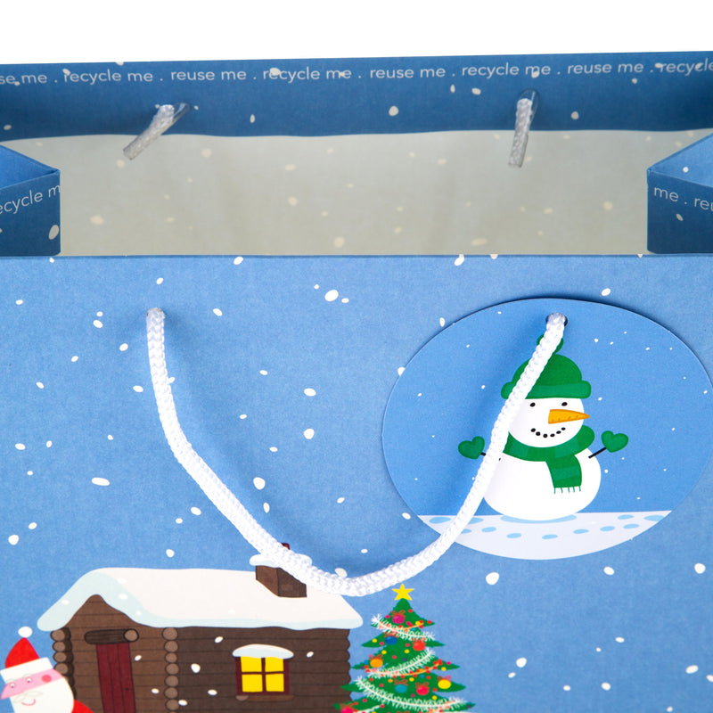 Large Christmas Gift Bag - Peppa Pig and Family Design