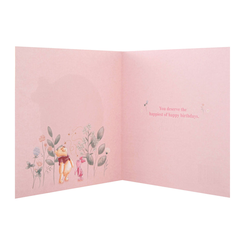 Birthday Card for Mum - Disney Winnie the Pooh Design