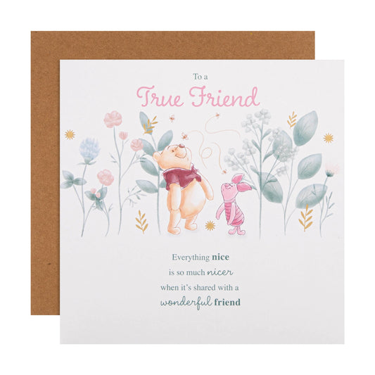 Birthday Card for Friend - Disney Winnie the Pooh Design