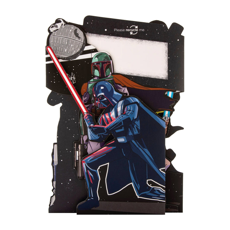 Birthday Card - 3D Star Wars™ Luke Skywalker & Darth Vader Scene Design