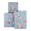 12M Multipack Christmas Wrapping Paper - 3 x 4M Rolls in 1 Blue Disney Winnie the Pooh Design