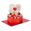 Paper Wonder Mini Valentine's Day Card - 3D Red SNOOPY & WOODSTOCK Design