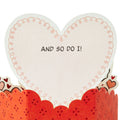 Paper Wonder Mini Valentine's Day Card - 3D Red SNOOPY & WOODSTOCK Design
