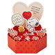 Peanuts 3D Red SNOOPY & WOODSTOCK Valentine's Day Card