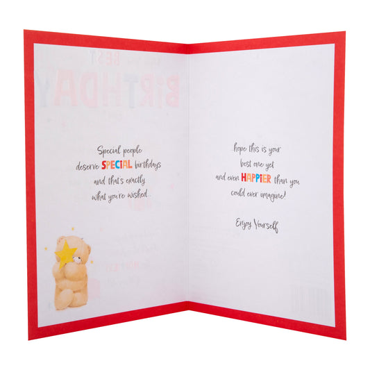 Birthday Card - Forever Friends Bears Gifts Design