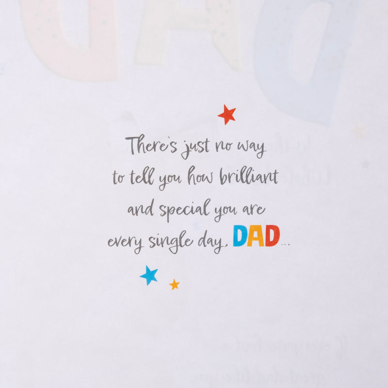 Birthday Card for Dad - Forever Friends Bear with Megaphone Design