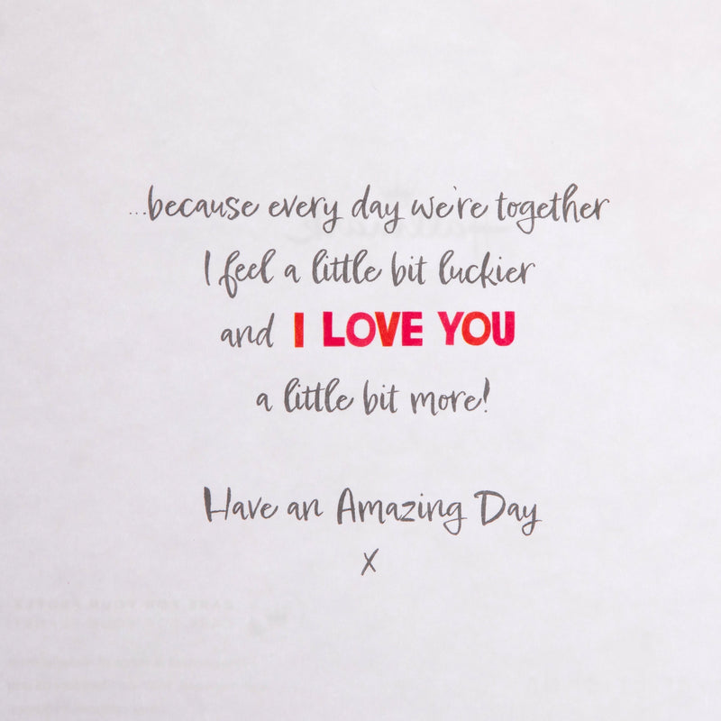 Birthday Card for One I Love - Red Forever Friends Hearts Design