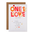 Birthday Card for One I Love - Red Forever Friends Hearts Design