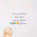 Birthday Card for Grandson - Forever Friends Bears with Football Design