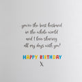 Birthday Card for Husband - Forever Friends Bears Hugs Design