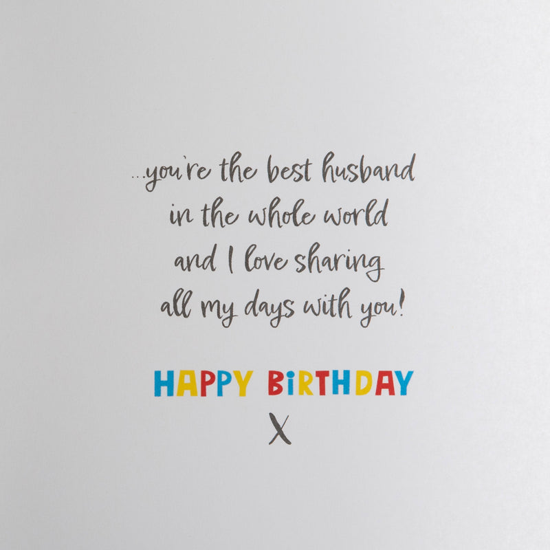 Birthday Card for Husband - Forever Friends Bears Hugs Design