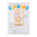Birthday Card for Grandad - Forever Friends Bear with Trophy Design