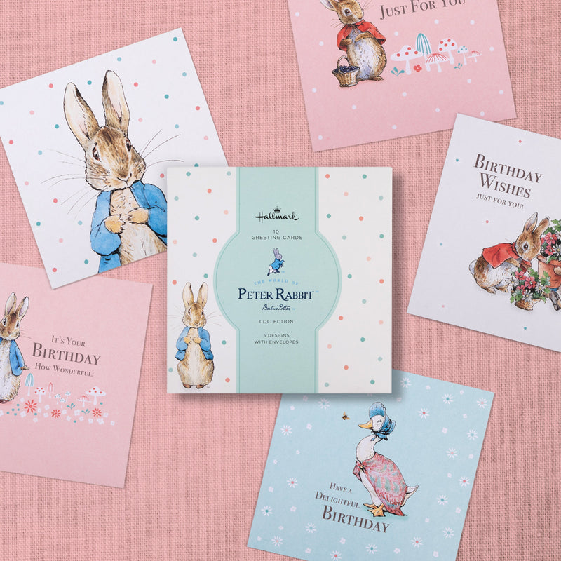 Birthday Cards Multipack - Pack of 10 in 5 Peter Rabbit™ Designs