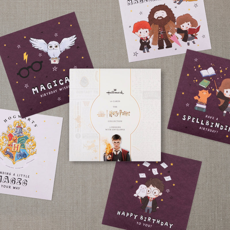 Multipack Birthday Cards - Pack of 10 in 5 Harry Potter™ Designs