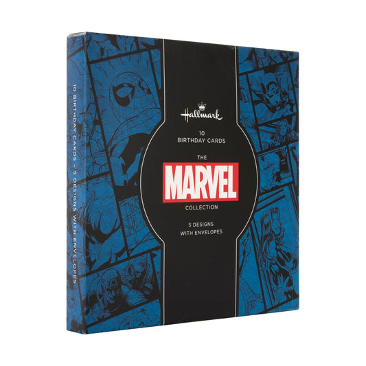 Multipack Birthday Cards - Pack of 10 in 5 MARVEL Designs