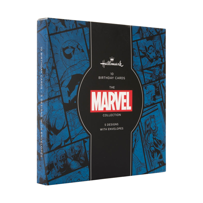 Multipack Birthday Cards - Pack of 10 in 5 MARVEL Designs