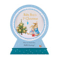 Baby Boy's First Christmas Card - 3D & Pop-Up Peter Rabbit™ Snow Globe