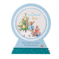 Christmas Card for Son - 3D & Pop-Up Peter Rabbit™ Snow Globe Design
