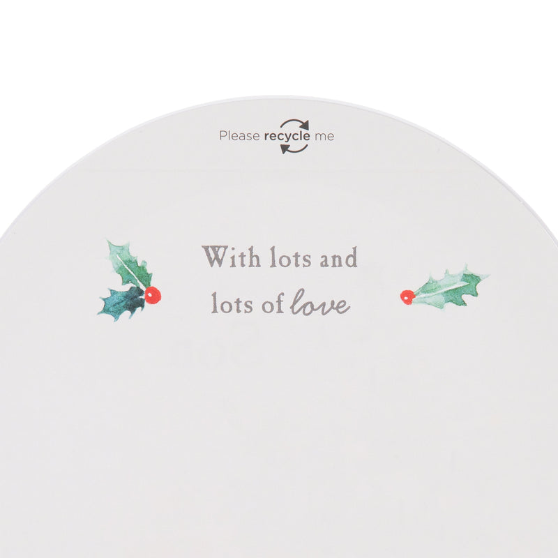 Christmas Card for Son - 3D & Pop-Up Peter Rabbit™ Snow Globe Design
