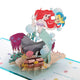 Disney The Little Mermaid 3D Pop Up Birthday Card