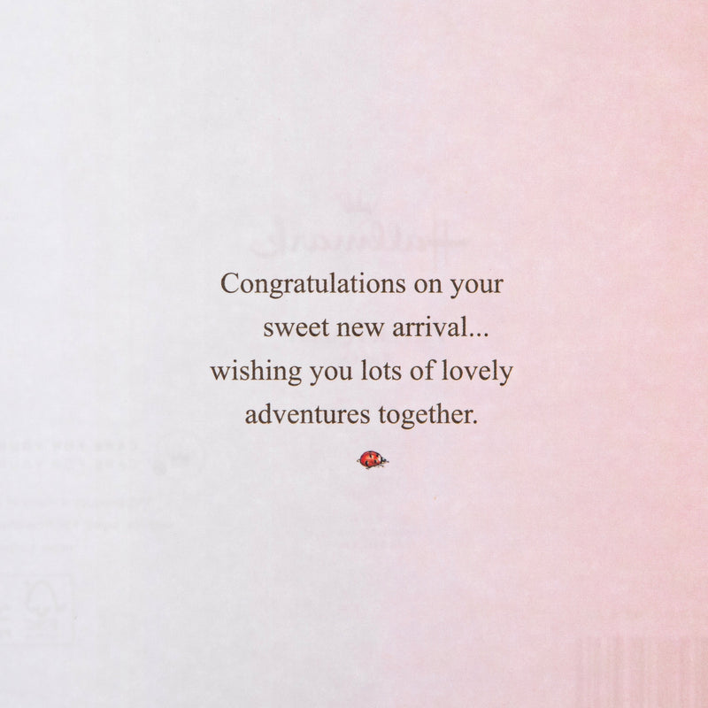 New Baby Girl Card - Beatrix Potter Peter Rabbit™ Design