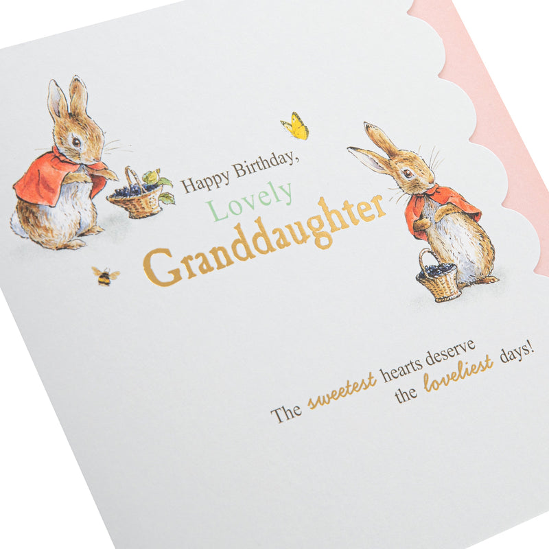 Birthday Card for Granddaughter - Beatrix Potter Peter Rabbit™ Design