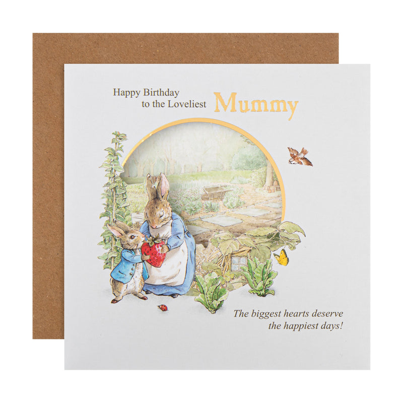 Birthday Card for Mummy - Beatrix Potter Peter Rabbit™ Design