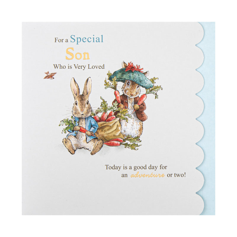 Birthday Card for Son - Beatrix Potter Peter Rabbit™ Design