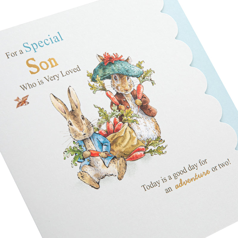 Birthday Card for Son - Beatrix Potter Peter Rabbit™ Design