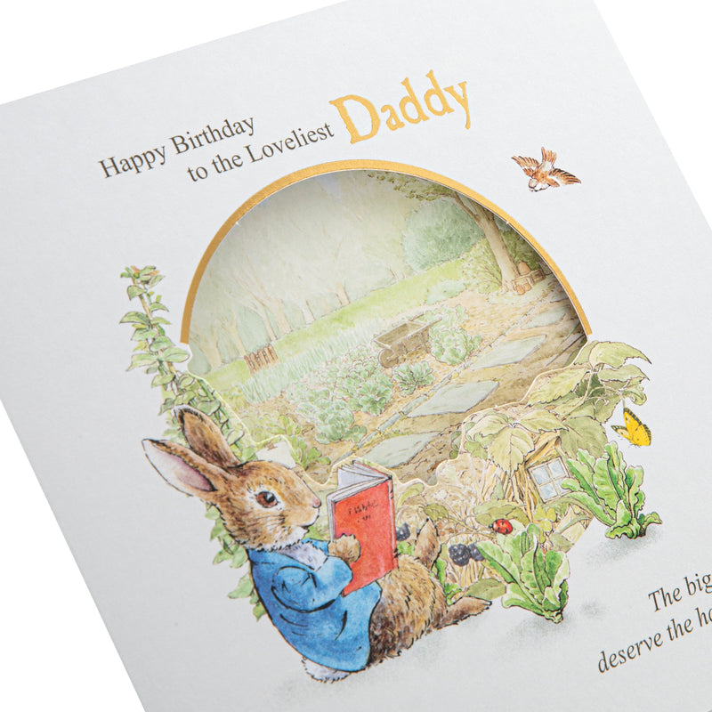 Birthday Card for Daddy - Beatrix Potter Peter Rabbit™ Design