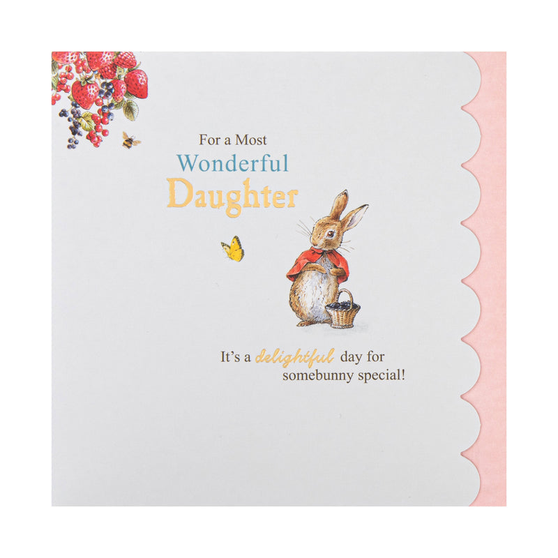 Birthday Card for Daughter - Beatrix Potter Peter Rabbit™ Design