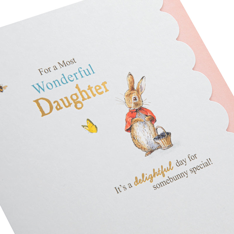 Birthday Card for Daughter - Beatrix Potter Peter Rabbit™ Design