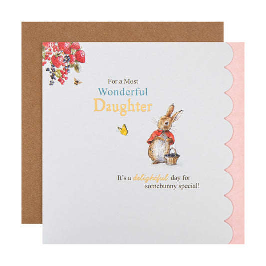 Birthday Card for Daughter - Beatrix Potter Peter Rabbit™ Design