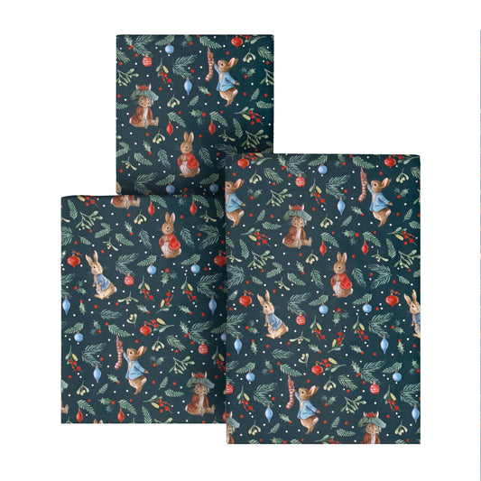 12M Christmas Wrapping Paper - 3 x 4M Rolls in 1 Peter Rabbit™ Design
