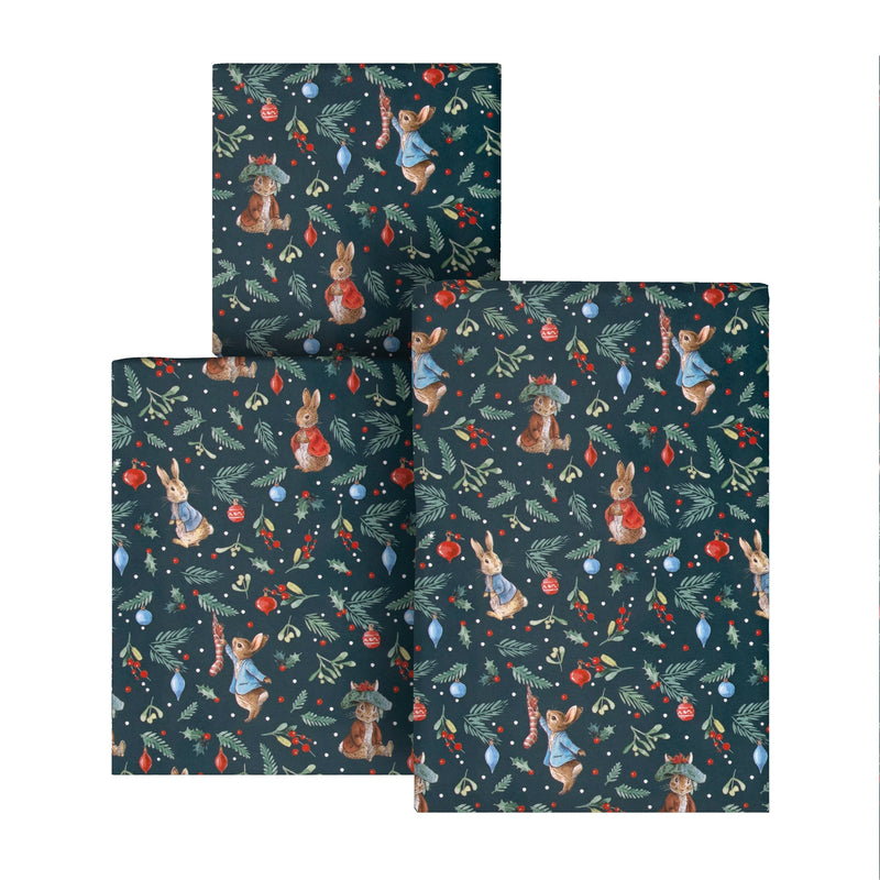 12M Christmas Wrapping Paper - 3 x 4M Rolls in 1 Peter Rabbit™ Design
