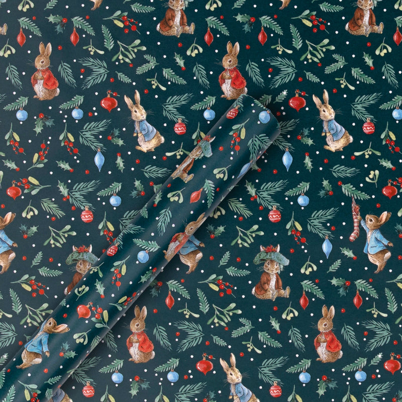 12M Christmas Wrapping Paper - 3 x 4M Rolls in 1 Peter Rabbit™ Design