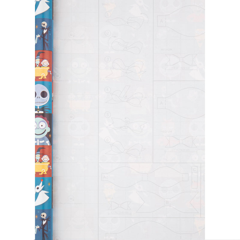 6M Any Occasion Wrapping Paper - 3 x 2M Rolls in 1 The Nightmare Before Christmas Design