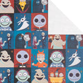 6M Any Occasion Wrapping Paper - 3 x 2M Rolls in 1 The Nightmare Before Christmas Design