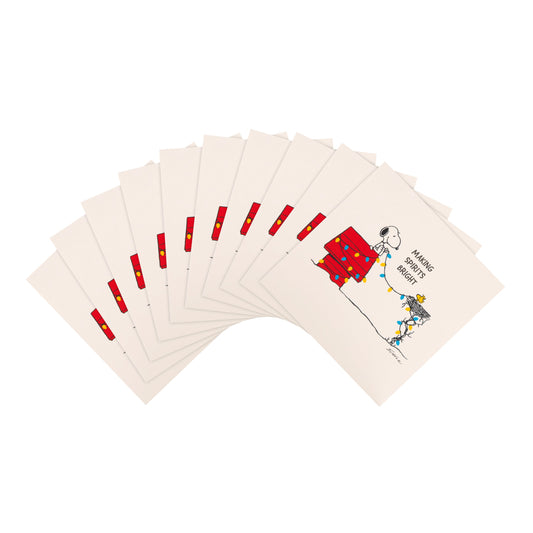 Christmas Cards Multipack - Pack of 10 SNOOPY & WOODSTOCK Design