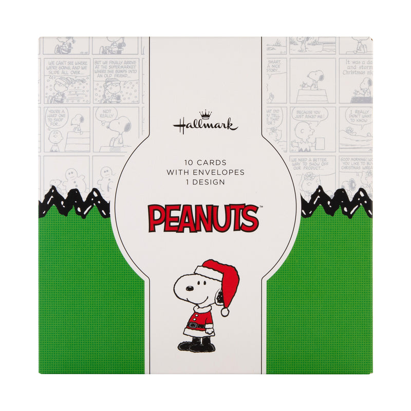 Christmas Cards Multipack - Pack of 10 SNOOPY & WOODSTOCK Design