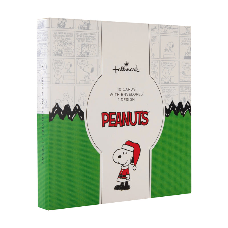 Christmas Cards Multipack - Pack of 10 SNOOPY & WOODSTOCK Design