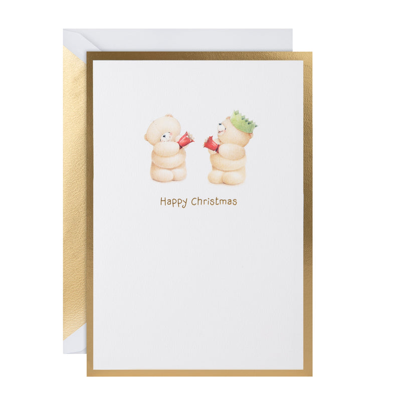 Christmas Card - 3D & Pop Up Forever Friends Bears & Gifts Design