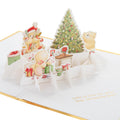 Christmas Card - 3D & Pop Up Forever Friends Bears & Gifts Design