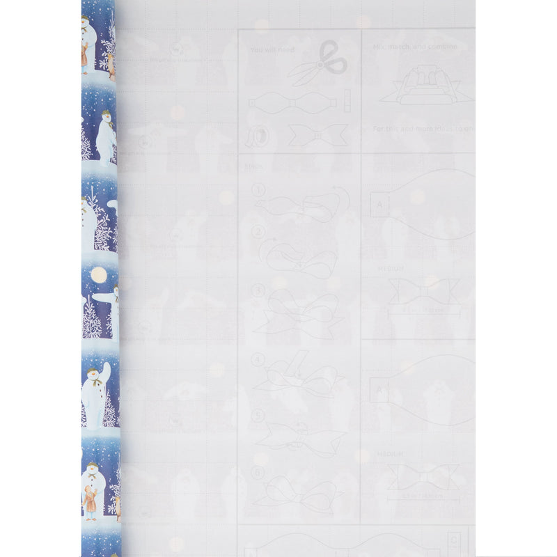 6M Christmas Wrapping Paper - 3 x 2M Rolls in 1 The Snowman™ Design